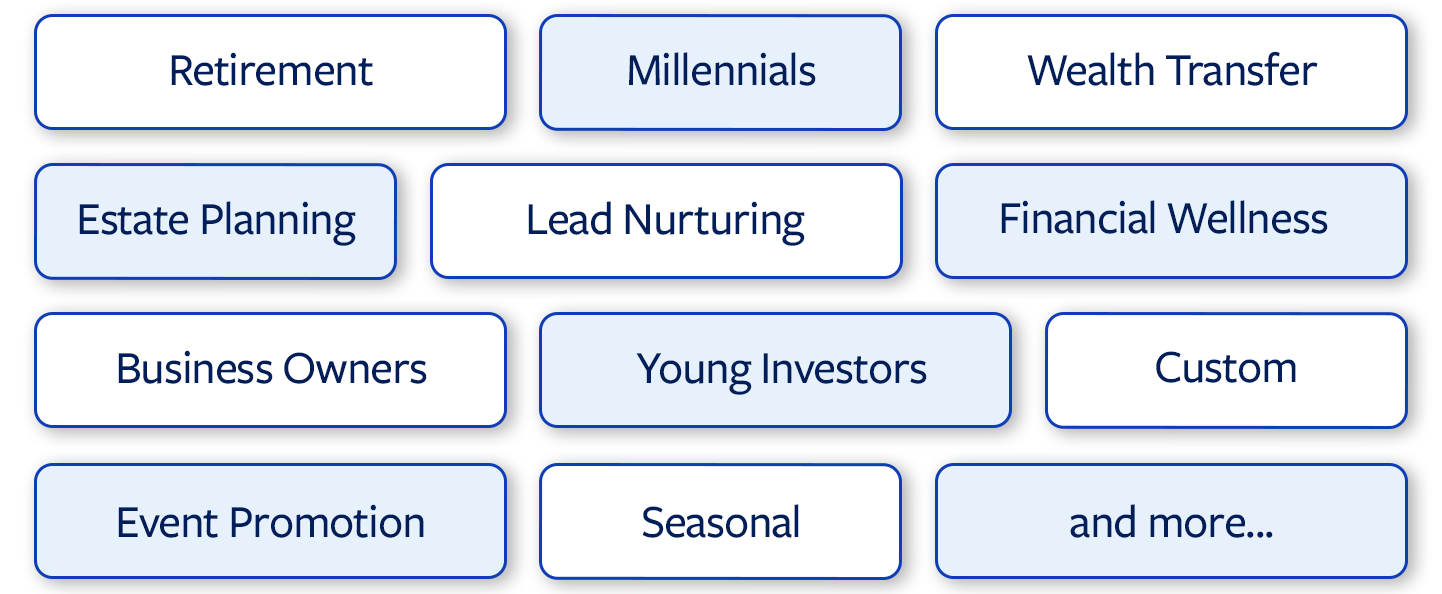 Nurturing email marketing campaigns for financial advisors