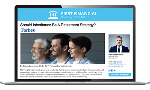 Example of AdvisorStream's high-quality content marketing for financial advisors
