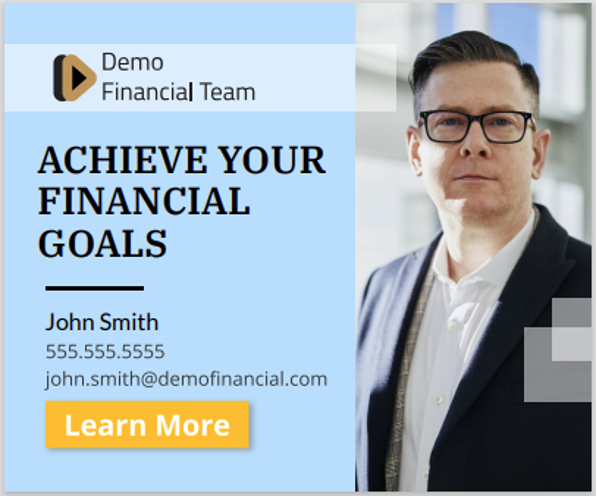 Retargeted ads for financial advisors